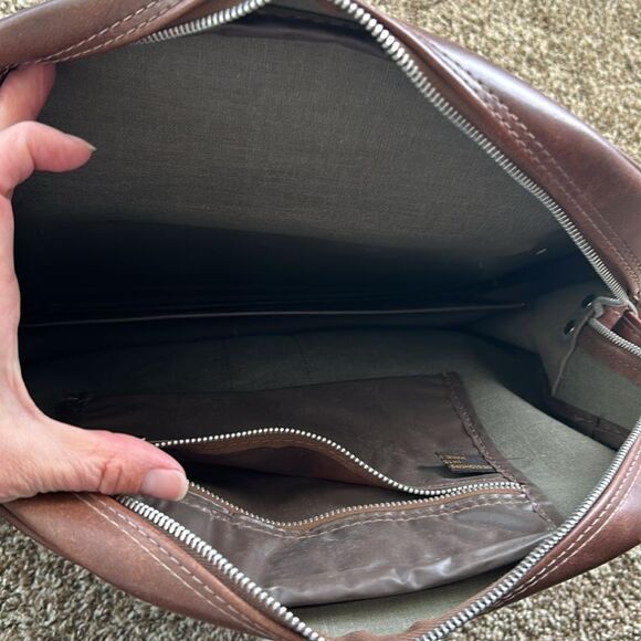 Vintage Interpur Designer Collection Brown Zipper Tote Shoulder Travel Bag - Picture 15 of 16